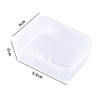Dress My Craft Clear Storage Boxes 6/Pkg-Rectangular, 5.5x4cm - 5A003092-1H1SP - 194186023240