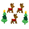 6 Pack - Dress It Up Holiday Embellishments-Reindeer Games - DIUHLDAY-5615 - 787117539158