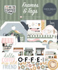 3 Pack - Carta Bella Cardstock Ephemera-Frames & Tags, Coffee Shop - 5A0030M2-1H23K