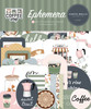 3 Pack - Carta Bella Cardstock Ephemera-Icons, Coffee Shop - 5A0030JW-1H23G