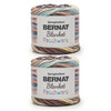 2 Pack - Bernat Blanket Patchwork Yarn-Pastry Cream - 5A002Z44-1H19D