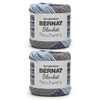 2 Pack - Bernat Blanket Patchwork Yarn-Nautical - 5A002Z44-1H19S