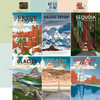 25 Pack National Parks Double-Sided Cardstock 12"X12"-Wander Post Cards 5A00309N-1H1X2 - 810179816933