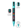 POSCA 5M Medium Bullet Tip 2.5mm Paint Marker 8/Pkg-Cool Tones - 5A00317M-1H2XV