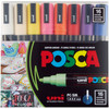 POSCA 5M Medium Bullet Tip 2.5mm Paint Marker 16/Pkg-Basic Colors - 5A00317N-1H2XW - 4902778246108