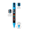 POSCA 5M Medium Bullet Tip 2.5mm Paint Marker 8/Pkg-Basic Colors - 5A00317M-1H2XX
