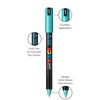 POSCA 1MR Paint Marker X-Fine Metal Tip 0.7mm-Metallic Green - PC-1MR-1H2PX