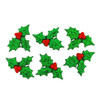 Dress It Up Holiday Embellishments-Glitter Holly - DIUHLDAY-4979 - 787117532791