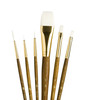Princeton Real Value White Taklon Short Handle Brush Set-6/Pkg 5A002ZRK-1H177