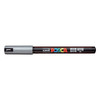 POSCA 1MR Paint Marker X-Fine Metal Tip 0.7mm-Silver - PC-1MR-65330 - 4902778089927