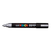POSCA 5M Medium Bullet Tip 2.5mm Paint Marker-Silver - PC-5M-25000 - 4902778916278