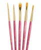 Princeton Real Value Golden Taklon Short Handle Brush Set-5/Pkg - 5A002ZST-1H15Z
