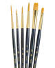 Synthetic Gold Taklon Real Value Brush Set-6/Pkg - P9132