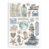 Stamperia A5 Washi Pad 8/Pkg-Silent Sea - 5A002XHR-1GYFN