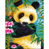 Collection D'Art Stamped Needlepoint Kit 15"X9.5"-Panda - CD6238K
