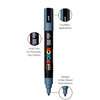 POSCA 5M Medium Bullet Tip 2.5mm Paint Marker-Slate Grey - PC-5M-1H2XN