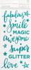 Shimelle Glitter Girl Thickers Stickers 5.5"X11" 58/Pkg-Sparkle/Phrases/Foam/Teal Glitter - 343660 - 718813436601