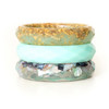 American Crafts Color Pour Resin Mold-Facet Bangle Bracelet - 356722