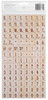 3 Pack - American Crafts Chipboard Alphabet Stickers-Mosaic-Natural Wood, 224/Pkg - 53382