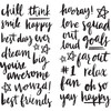 3 Pack - Crate Paper Good Vibes Thickers Stickers 5.5"X11" 2/Pkg-High Five Words/Black Puffy - 344316