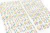 3 Pack - Fun In The Sun Thickers Alpha Stickers 5.5"X11" 2/Pkg-Prismatic/Multi Stripe Chipboard - 732831