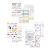 3 Pack - Maggie Holmes Sunny Days Sticker Book 202/Pkg-Icons & Phrases W/Foiled Accents - 350807