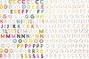 Paige Evans Whimsical Thickers Stickers 5.5"X11" 494/Pkg-Happy Life Mini Alpha/Multi Foam - 310719