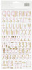 Crate Paper Cute Girl Thickers Alpha Stickers 5.5"X11" 175Pk-Dear/Chipboard Gold Foil - 680506