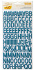 Amy Tan Plus One Thickers Alpha Stickers 5.5"X11" 168/Pkg-Other Half/Aqua Glitter Foam PLUTH-66836 - 718813668361