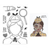 Hero Arts Case Closed Clear Stamps 4"X6"-Miss Detective - 5A0031TH-1H3GY