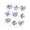 3 Pack - K&Company Antique Garden Tile Hearts 9/Pkg- - 30000095