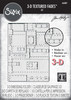 Sizzix 3D Texture Fades Embossing Folder A5 by Tim Holtz-Foundry - 5A002MWM-1GP9Z - 630454291992
