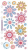 6 Pack - Sticko Vellum Stickers-Crazy Daisies - SPVM38