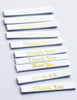 Memory Box Gold Foiled Greeting Tabs 40/Pkg-Thank you, White - 5A0031QG-1H39J