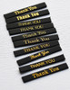 Memory Box Gold Foiled Greeting Tabs 40/Pkg-Thank You, Black - 5A0031Q8-1H3BB