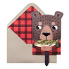 3 Pack - AC Gift Premium Greeting Card W/Envelope-Father's Day Pull Tab - Bear Dad & Fish - 352561
