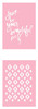 2 Pack - Heidi Swapp Art Screens/Stencils 3"X4" 2/Pkg-Beautiful - HSAS-70597