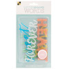 3 Pack DCWV Letterboard Words 4/Pkg-Love, Glitter 609096 - 611356090968