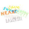 3 Pack DCWV Letterboard Words 4/Pkg-Love, Glitter 609096