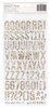American Crafts Thickers Stickers-Abroad Everywhere Map AB-TS3-75128