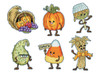 Design Works Counted Cross Stitch Kit 3.5"X3.5" Set of 6-Harvest Treats 5A0032PJ-1H4DV