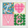 Design Works Needlepoint Kit 5"X5"-Love - 5A0032QG-1H4FN Design Works Needlepoint Kit 5"X5"-Love - 5A0032QG-1H4FN