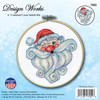 Design Works Counted Cross Stitch Kit With Hoop 6"-Winking Santa - 5A0032NN-1H4CY - 021465070926