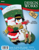 Design Works Felt Stocking Applique Kit 18" Long-Carolling Friends - 5A0032MV-1H4D4 - 021465068152