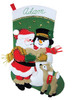 Design Works Felt Stocking Applique Kit 18" Long-Carolling Friends 5A0032MV-1H4D4