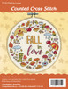 Design Works Counted Cross Stitch Kit With Hoop 8"-Fall In Love - 5A0032Q3-1H4DJ - 021465071527