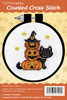 3 Pack - Design Works Counted Cross Stitch Kit With Hoop 3"-Pumpkins - 5A0032PP-1H4FC - 021465071572