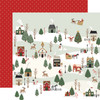 25 Pack Christmas Village Double-Sided Cardstock 12"X12"-Christmas Village 5A0033KZ-1H584 - 810192593354