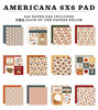 3 Pack - Carta Bella Double-Sided Paper Pad 6"X6"-Americana - 5A0033GJ-1H562