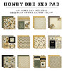 3 Pack - Carta Bella Double-Sided Paper Pad 6"X6"-Honey Bee - 5A0033JC-1H56J